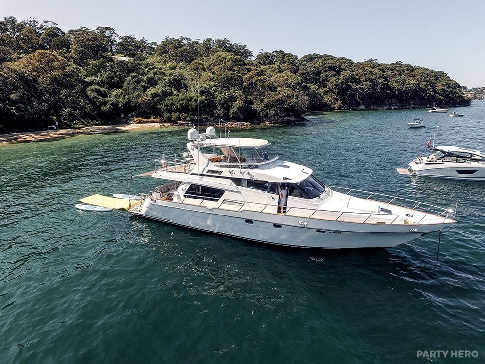 MV Enigma yacht hire on Sydney Harbour