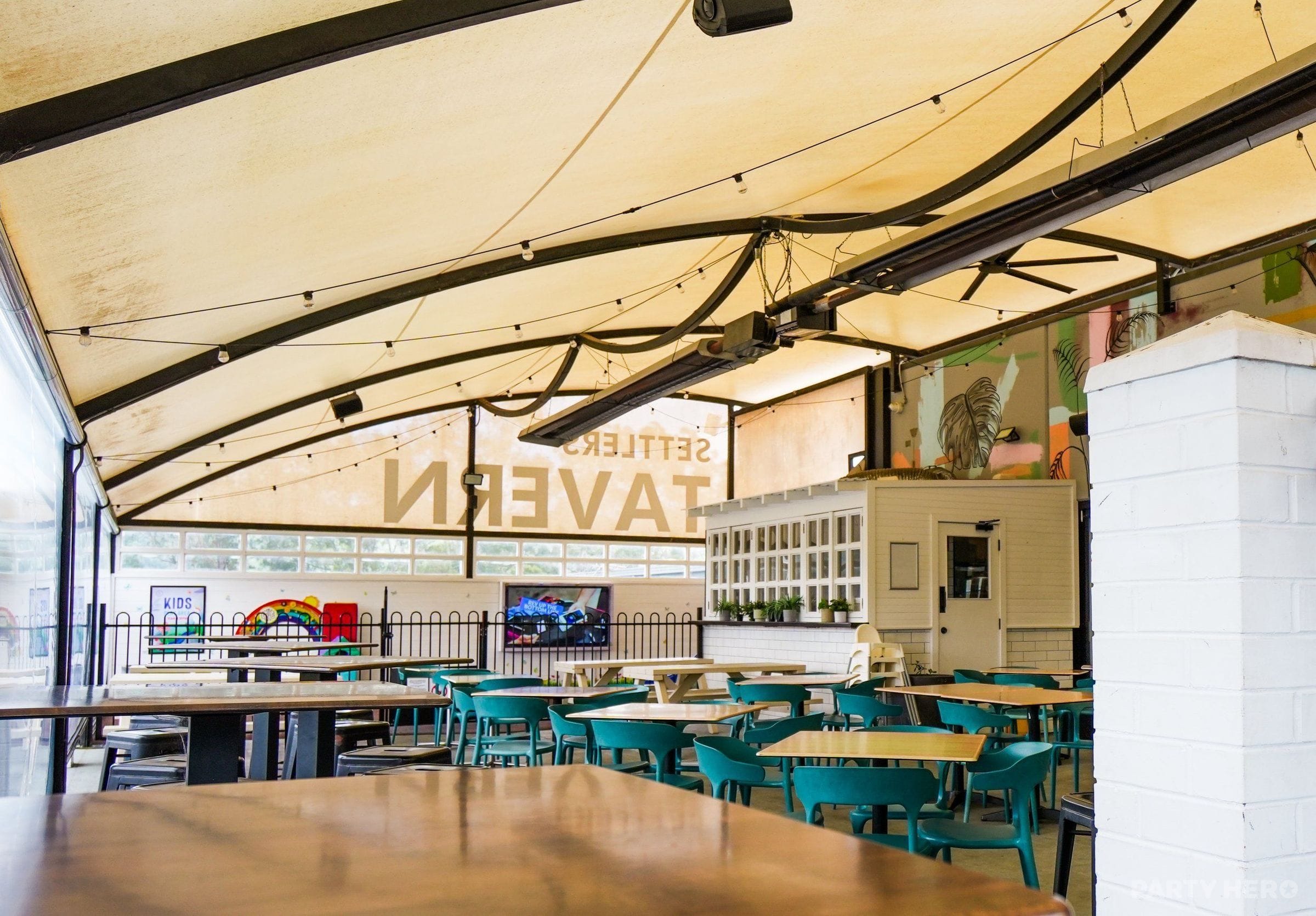 The Terrace at The Settler's Tavern - party venue on the Central Coast