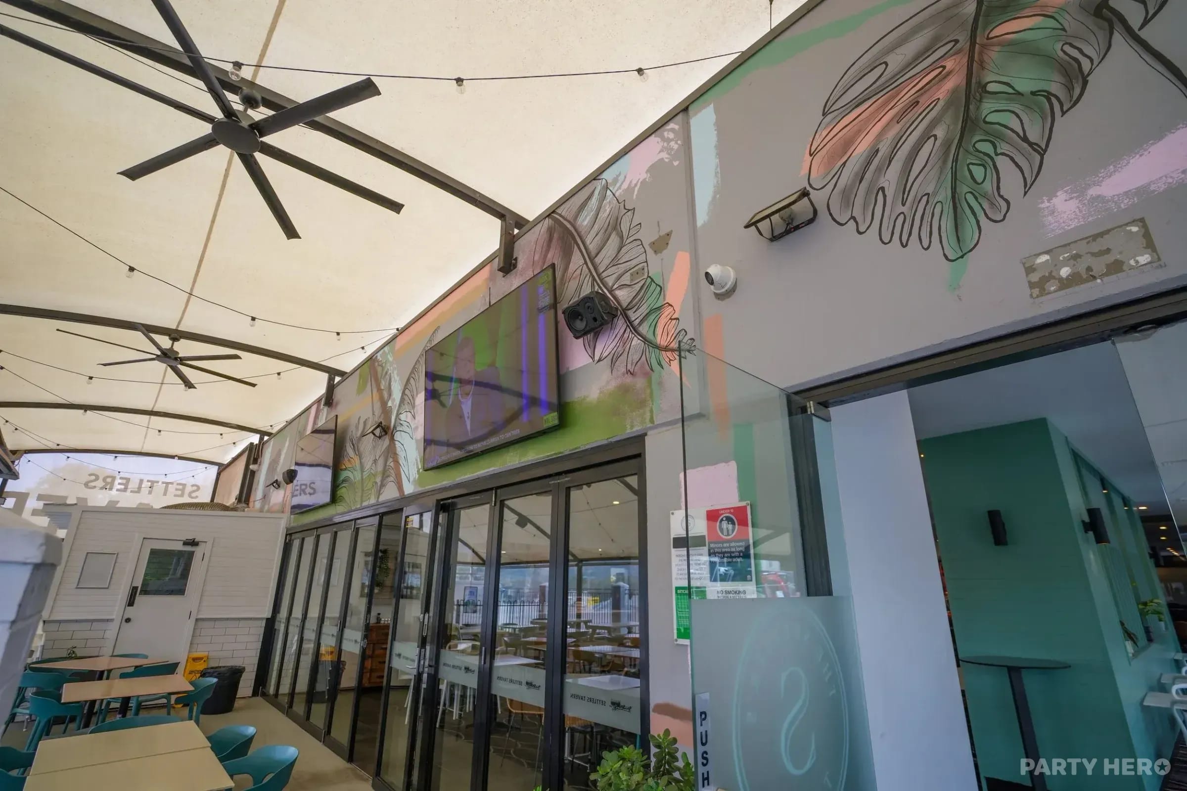 The Terrace at The Settler's Tavern - party venue on the Central Coast