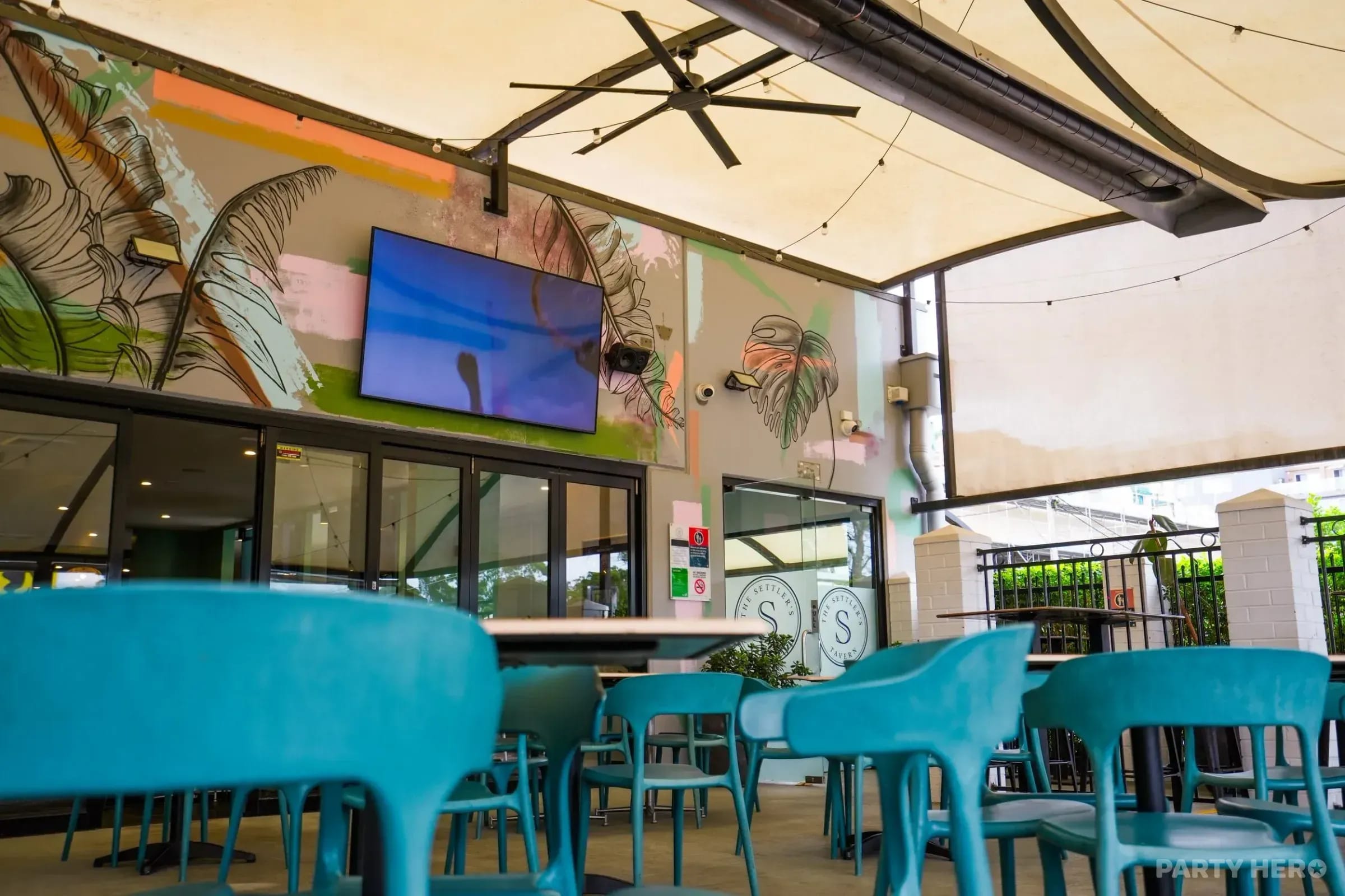 The Terrace at The Settler's Tavern - party venue on the Central Coast