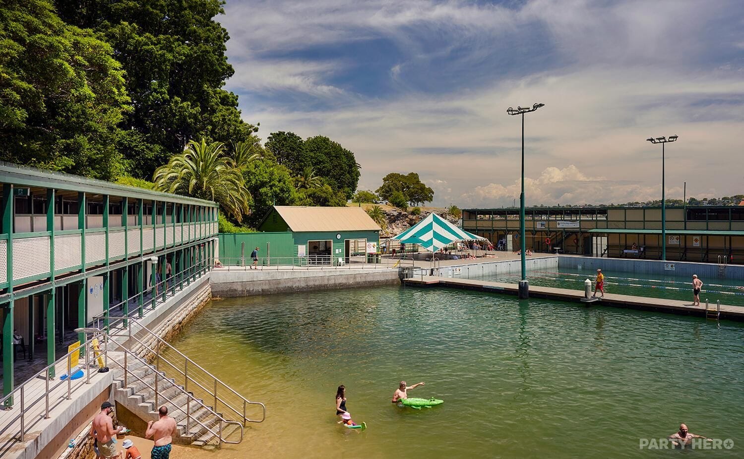 Pavilion at Dawn Fraser Baths - party venue hire