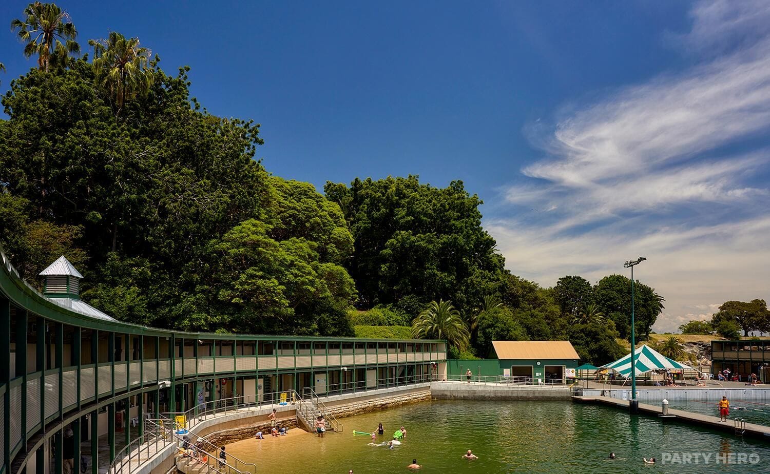 Pavilion at Dawn Fraser Baths - party venue hire