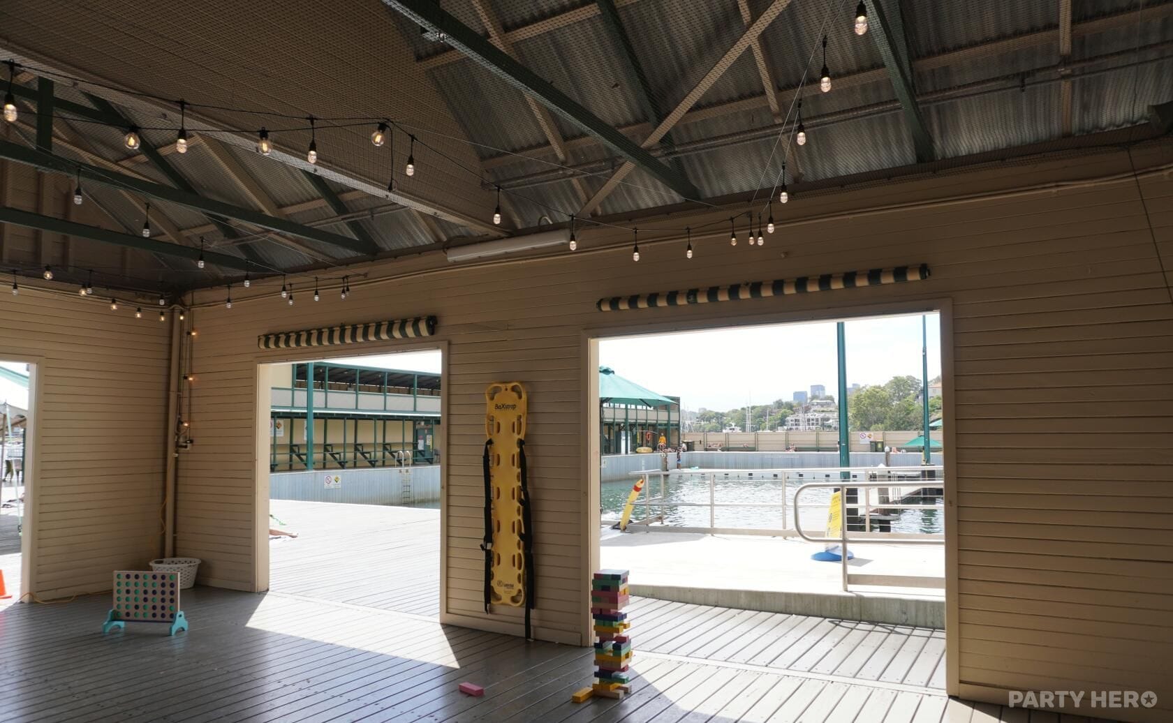 Pavilion at Dawn Fraser Baths - party venue hire