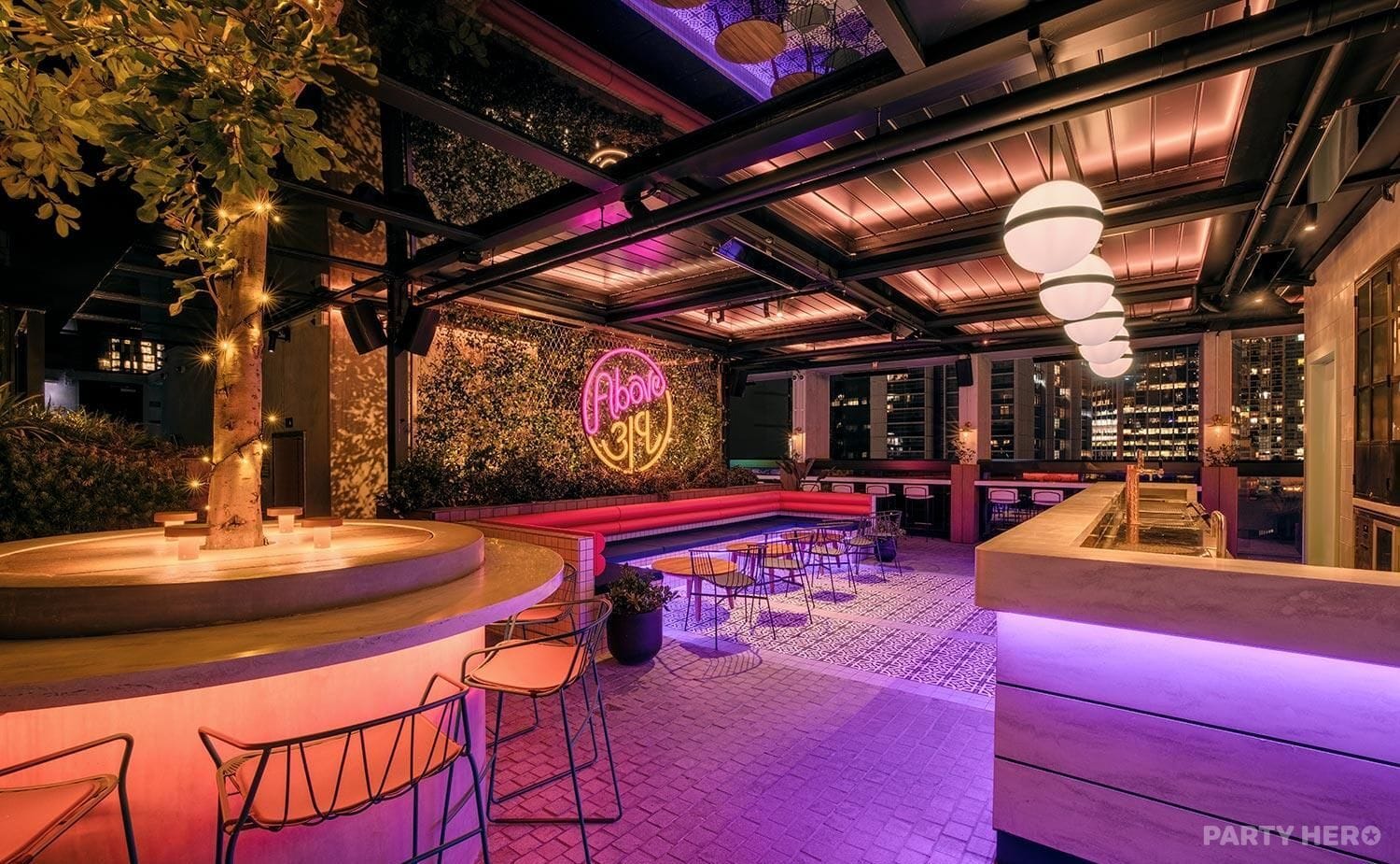 Above 319 at Vibe Hotel Darling Harbour - party venue hire