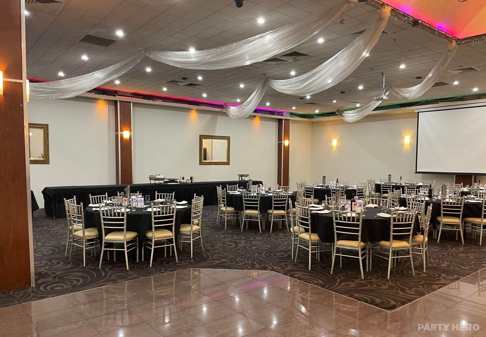 Ballroom at Parra Villa Function Lounge - party venue hire