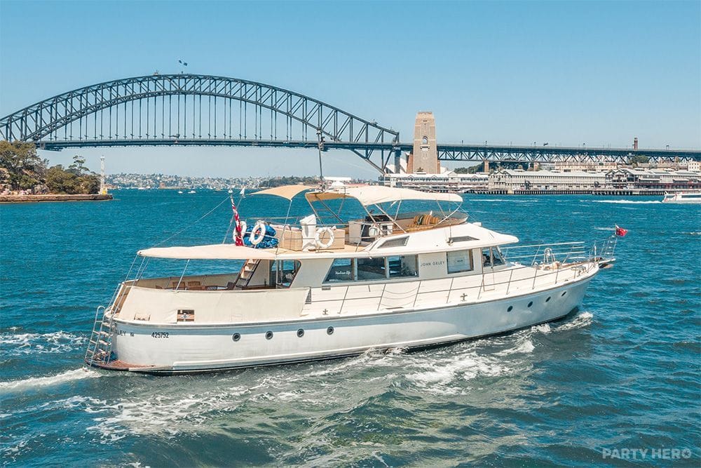 John Oxley yacht hire on Sydney Harbour