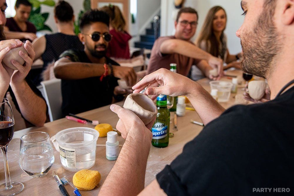 Hustle Studios paint & sip in Sydney - group bookings
