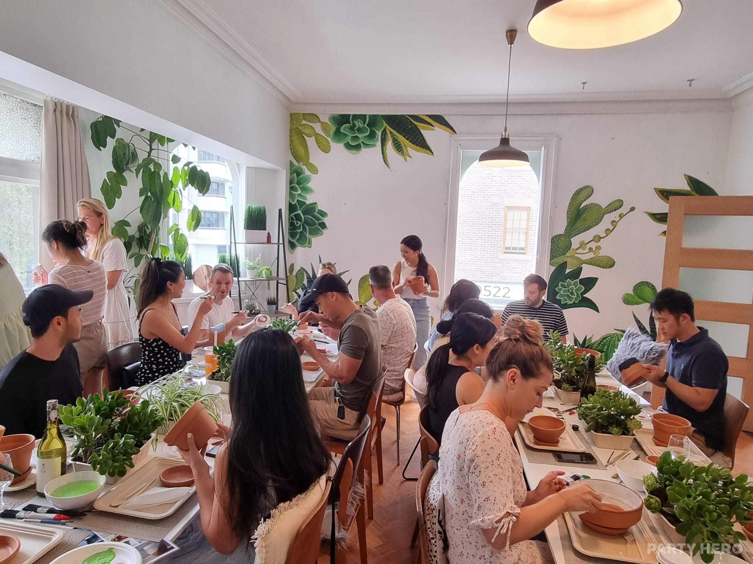 Hustle Studios paint & sip in Sydney - group bookings