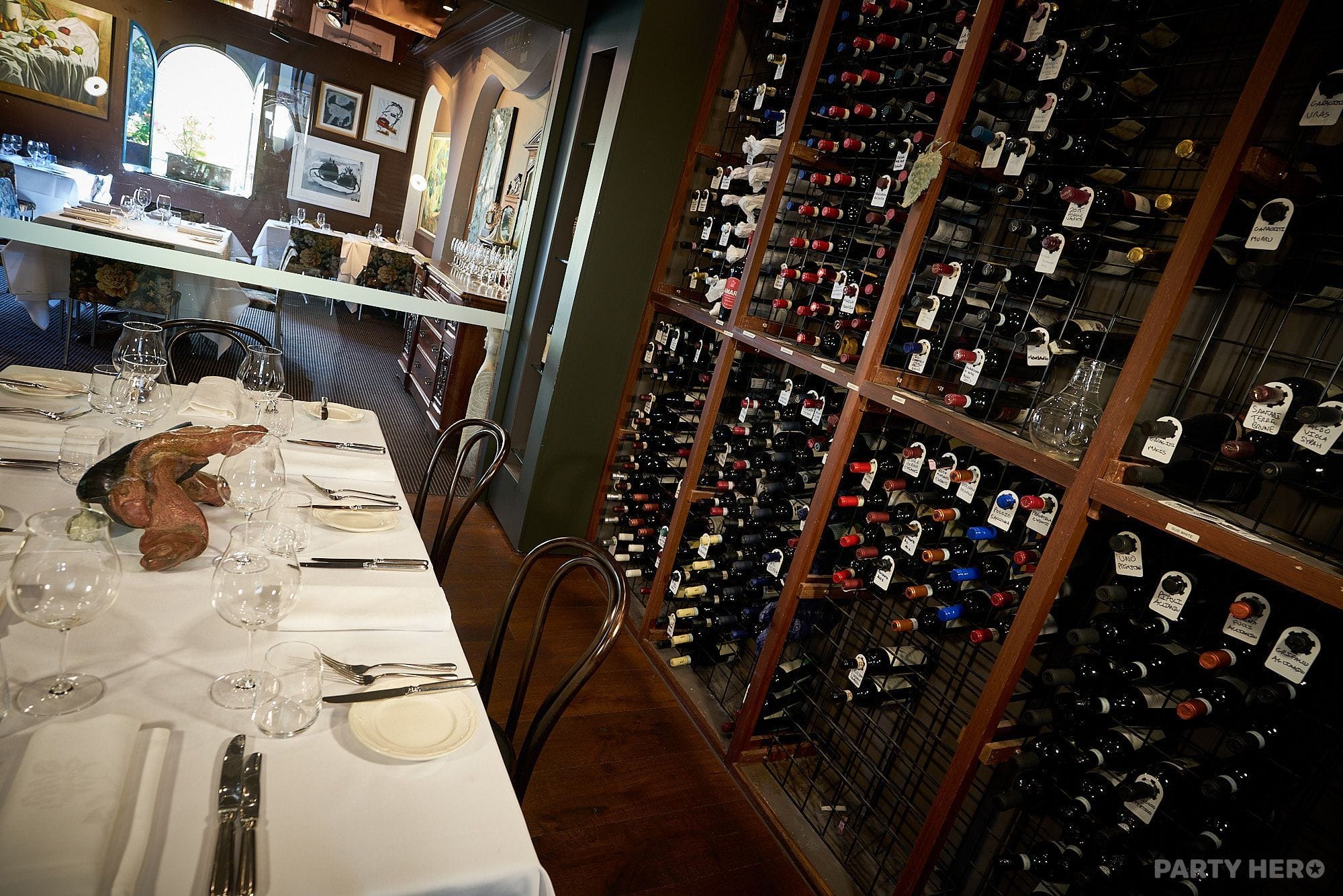 Wine Cellar at Buon Ricordo - private dining room in Sydney