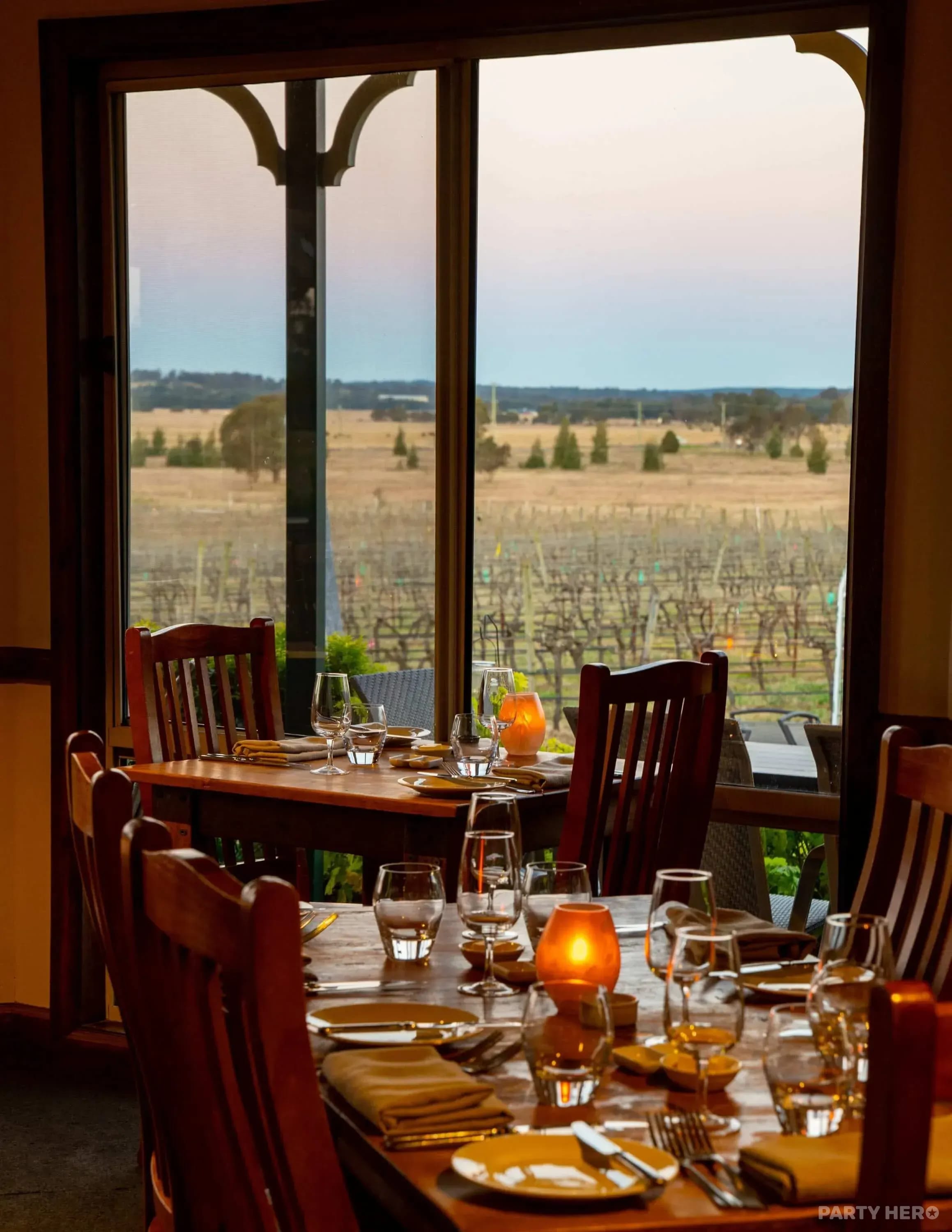 Amanda's on the Edge - party venue in the Hunter Valley