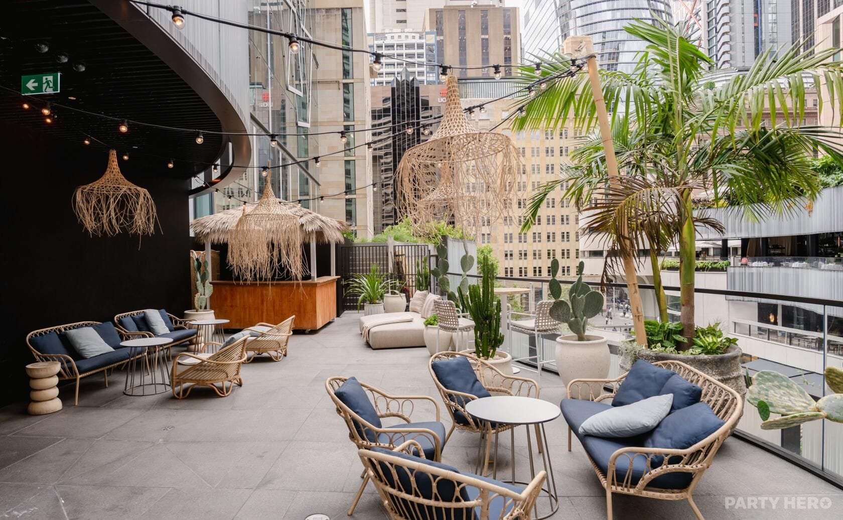 Rooftop at Cabana Bar - party venue hire