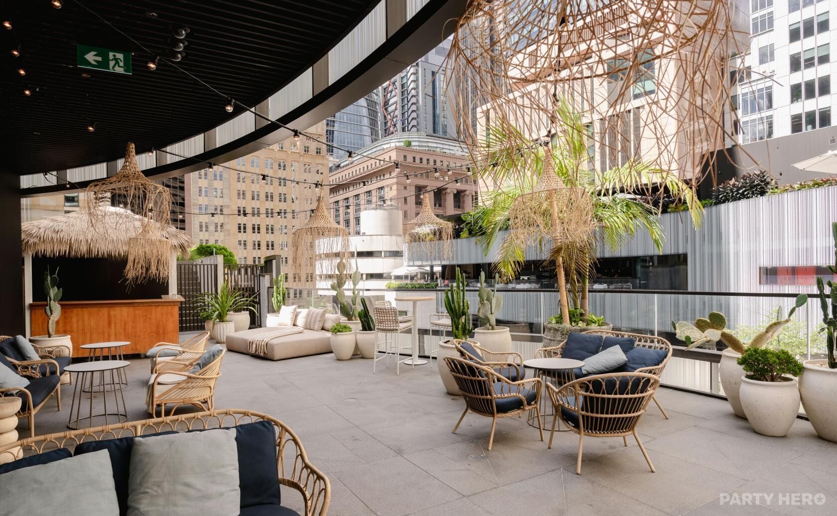 Rooftop at Cabana Bar - party venue hire