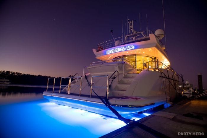Seven Star yacht hire on Sydney Harbour