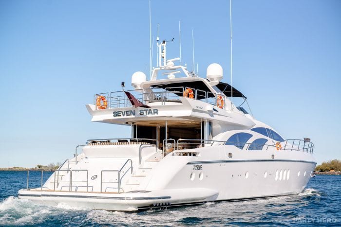 Seven Star yacht hire on Sydney Harbour