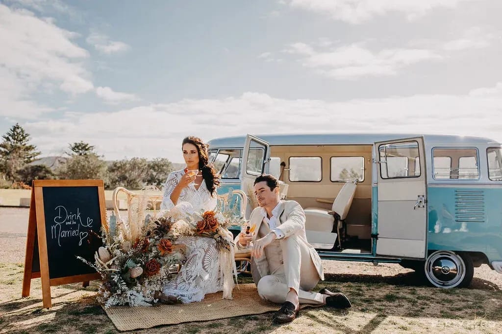 Kombi Weddings wedding car hire in Sydney