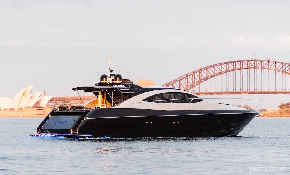 MY Privacy yacht hire on Sydney Harbour