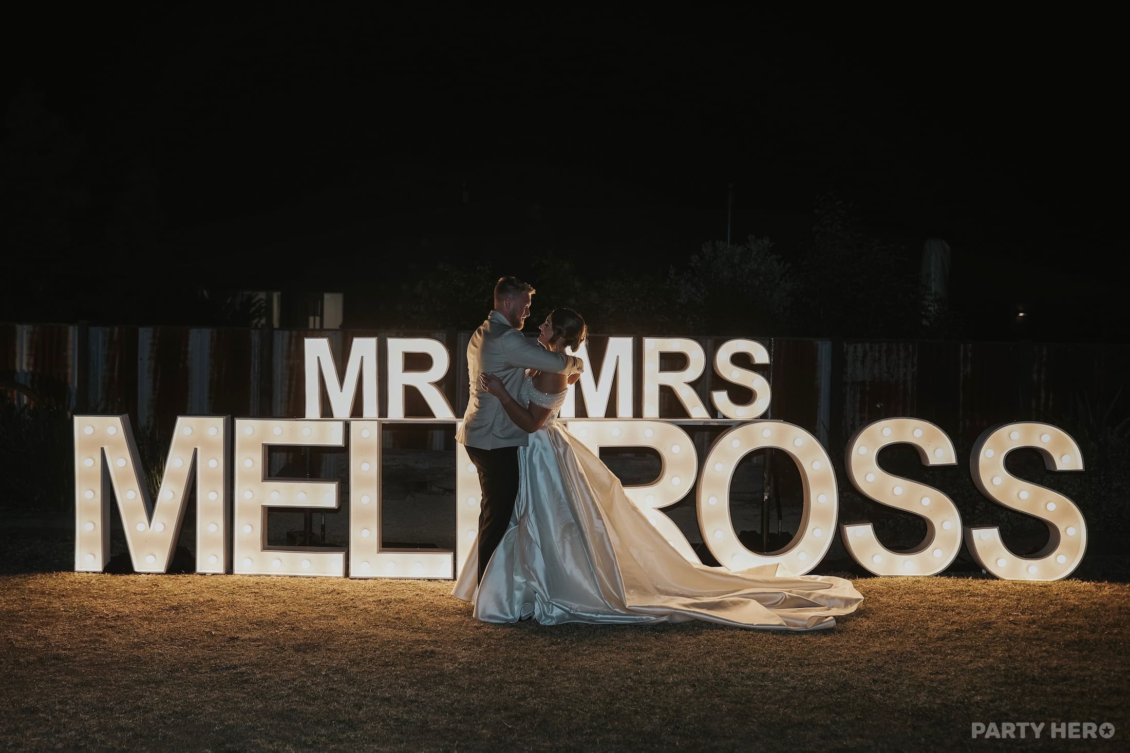 Love Glows - party decorations in the Hunter Valley
