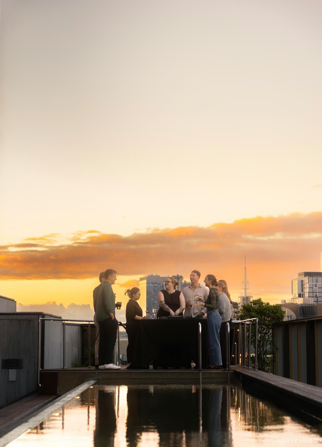 Rooftop at The Old Clare Hotel - party venue hire