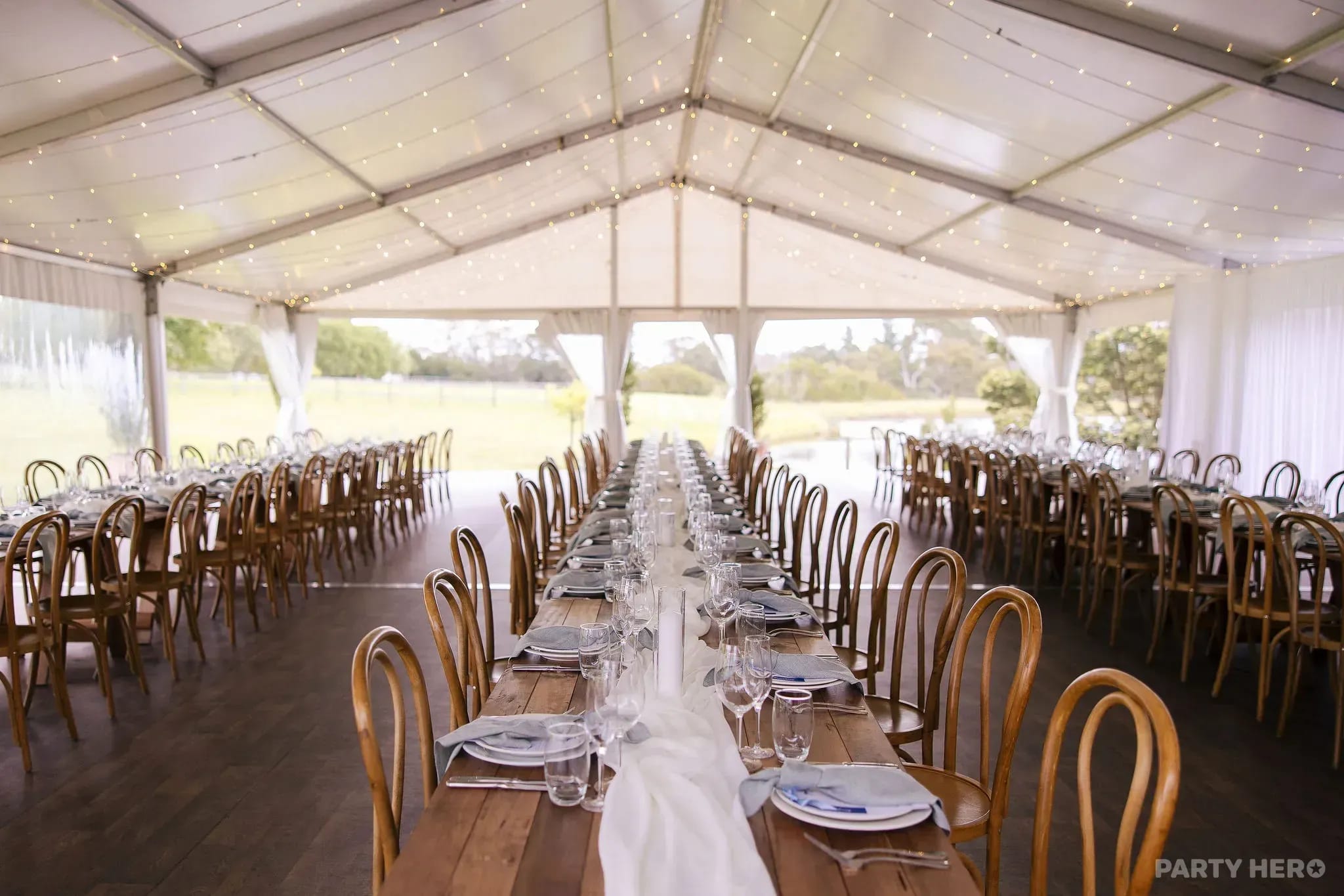 The Marquee at Trofeo Estate - party venue on the Mornington Peninsula