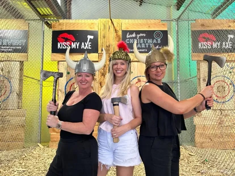 Kiss My Axe Blacktown axe throwing in Sydney - group bookings