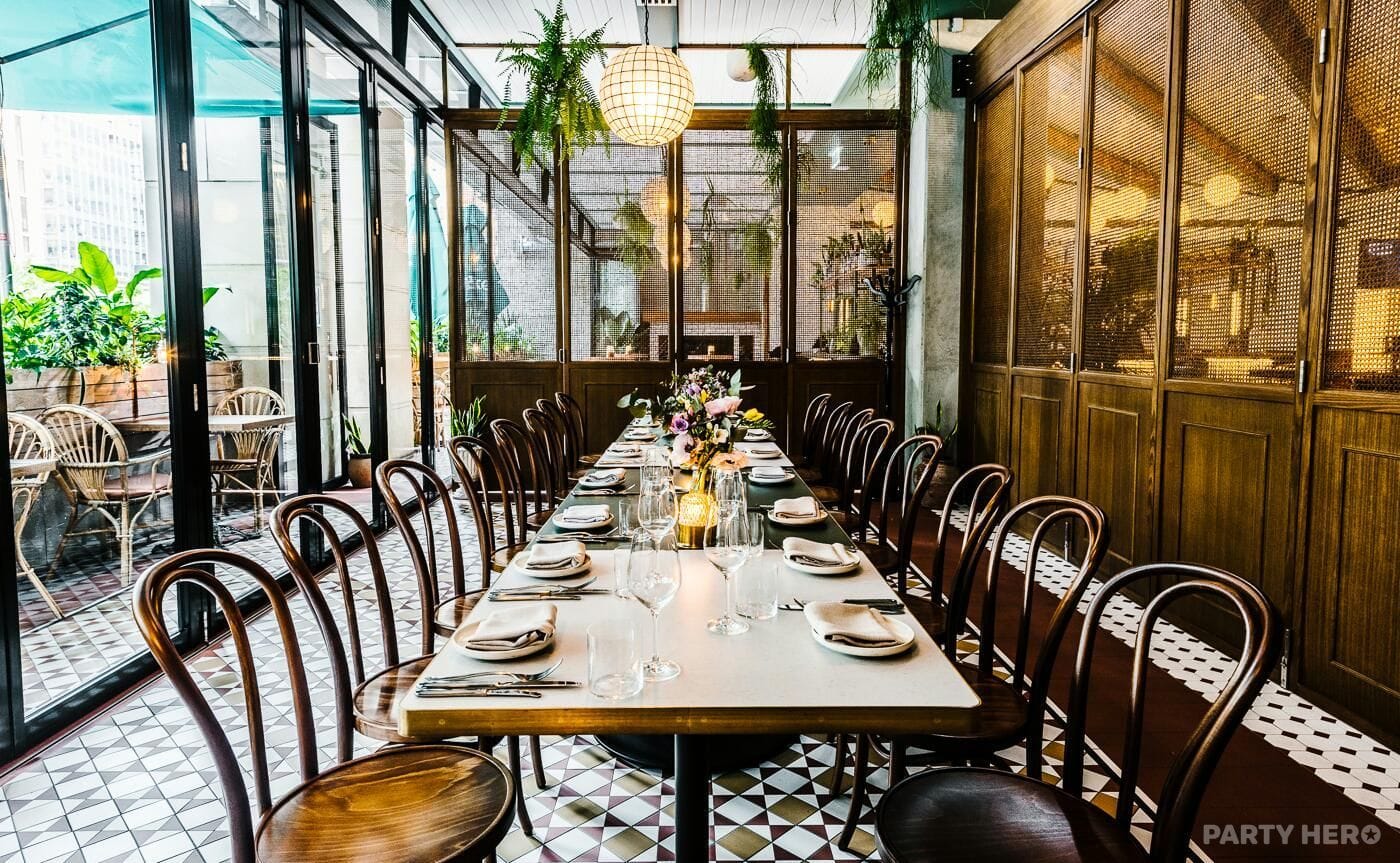 Social Private Dining Room at Verandah - party venue hire