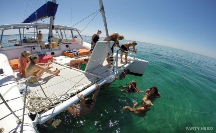Zulu catamaran hire on Sydney Harbour