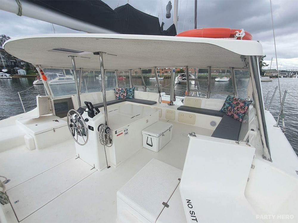 Zulu catamaran hire on Sydney Harbour